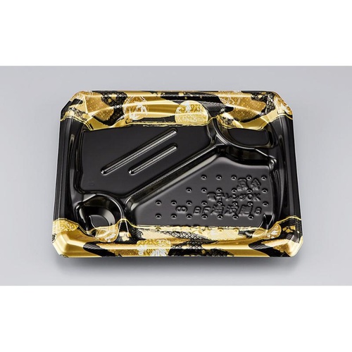 シーピー化成 どんぶり容器 BF海波膳8 まり黒 本体(N)画像