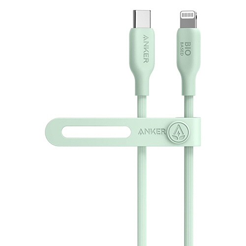 ANKER　541　エコフレンドリー　USB-C&ライトニングケーブル　0.9m　グリーン　1本画像