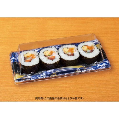 寿司容器 旬盛 1-5B ちよひめ赤 リスパック 鮮やかな赤色の容器が整然と配置された様子