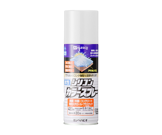 水性シリコンカラースプレー　つや消しホワイト　420mL