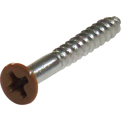 ﾈｼﾞｶﾗｰ ｽﾃﾝﾚｽ 木ねじ 皿頭 3.1×25薄茶 1ﾊﾟｯｸ(16本)画像