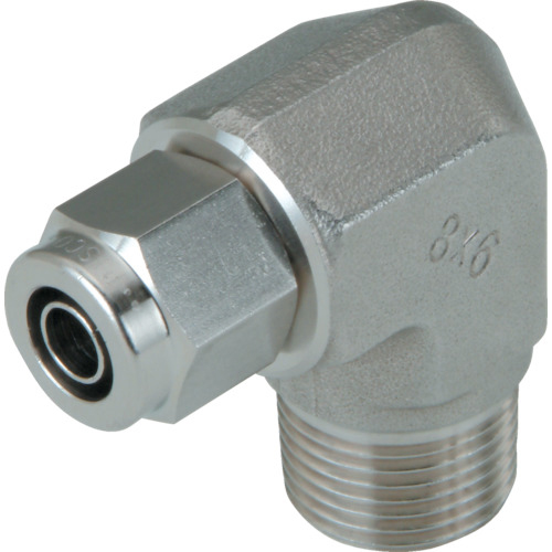 SUS316締付継手 ｴﾙﾎﾞﾁｭｰﾌﾞ1075ねじR1/4 1個画像