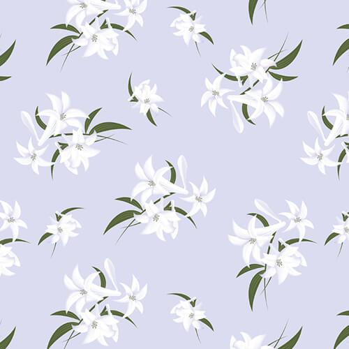 包装紙 全判 ユリ画像