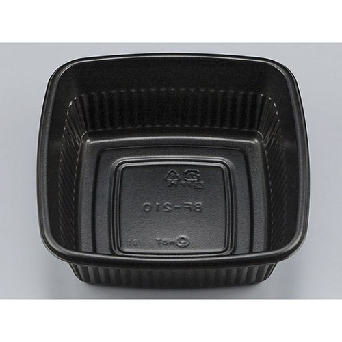 シーピー化成 弁当容器 BF-210 黒 本体画像