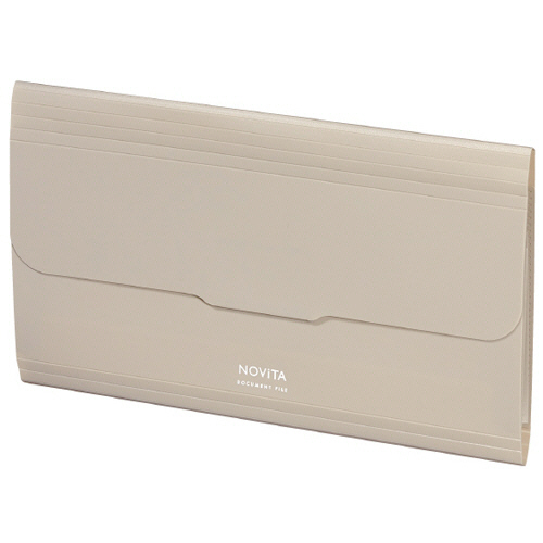 ﾎﾟｹｯﾄが大きく開く書類ﾌｧｲﾙ(ﾉﾋﾞｰﾀ) 封筒ｻｲｽﾞ 6ﾎﾟｹｯﾄ Sﾍﾞｰｼﾞｭ 1ｾｯﾄ(10冊)画像