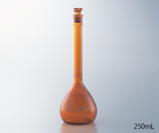 高精度メスフラスコ 茶 1000mL　検査成績書付