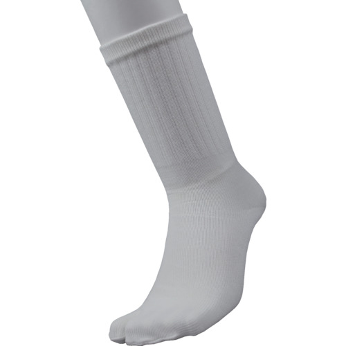 ﾃﾞｵｾﾙ消臭靴下指又付 白 L 1ﾊﾟｯｸ(3足)画像