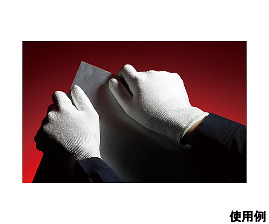 [S] 手袋(耐切創/高強度ポリエチレン・ポリウレタン) 側面から見た手袋が自然なサイズ感で重なり合っている様子