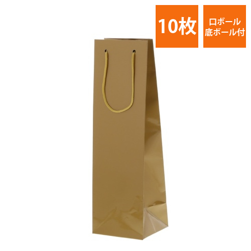 ブライトバッグ　ワイン1本　金画像