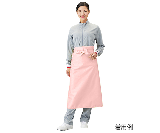 入浴介護エプロン　ハーフ　ピーチ画像
