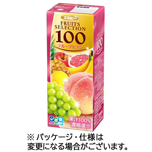 ﾌﾙｰﾂｾﾚｸｼｮﾝ ﾌﾙｰﾂｾﾌﾞﾝ100 200mL 紙ﾊﾟｯｸ 1ｹｰｽ(24本)画像