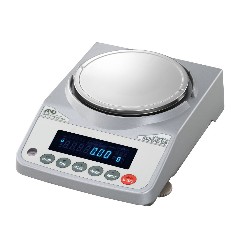 防塵・防水型電子天びん FX-iWPシリーズ  ひょう量:2200g 最小表示:0.01g画像