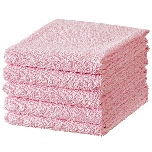 ﾌｪｲｽﾀｵﾙ ﾋﾟﾝｸ 1ﾊﾟｯｸ(5枚)画像