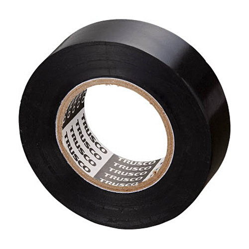 脱鉛ﾀｲﾌﾟﾋﾞﾆｰﾙﾃｰﾌﾟ(10巻ﾊﾟｯｸ) ﾌﾞﾗｯｸ 幅19mm×長さ10m 1ﾊﾟｯｸ(10巻)画像