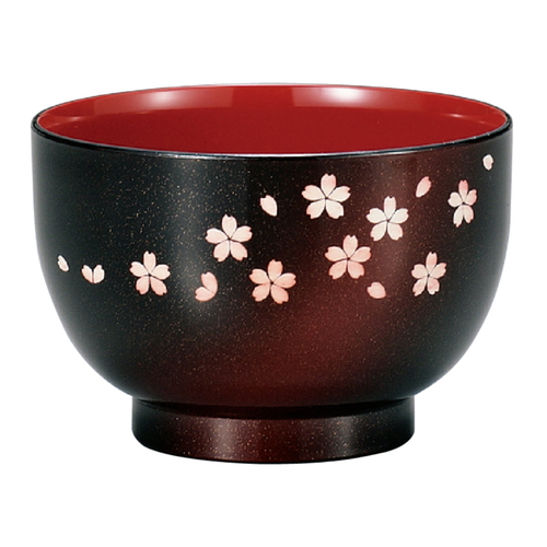 汁椀 360ml 茜桜 HAKOYA プラスチック 赤画像