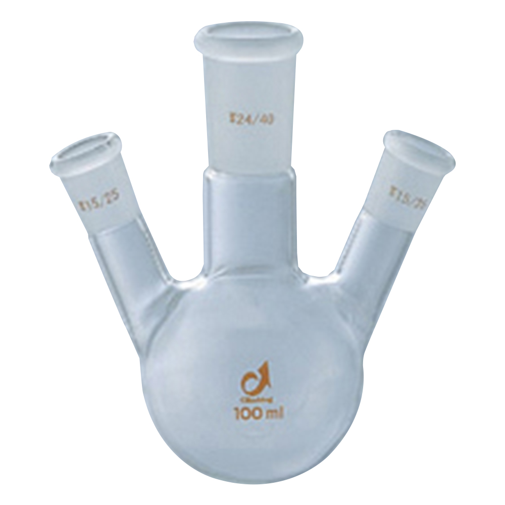 共通摺合三つ口フラスコ　100mL画像