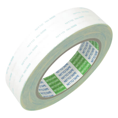 日東電工 一般用両面テープ No.500 ホワイト 25mm×20m 50025画像