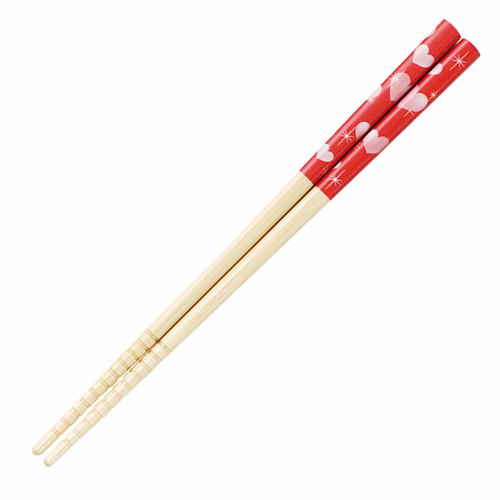 箸 16.5cm 安全箸 キッズ箸 子供用 竹製 天然竹 ハート画像