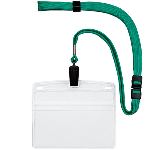 吊り下げ名札(ｸﾘｯﾌﾟ式) ｿﾌﾄﾀｲﾌﾟ ﾖｺ特大ｻｲｽﾞ 緑 1個画像