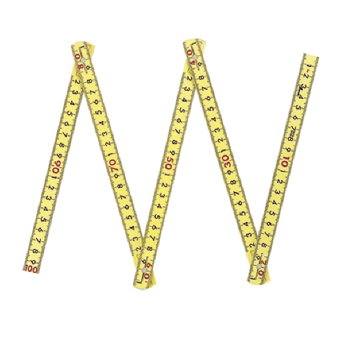 ﾌｧｲﾊﾞｰ折尺 5折 1本画像