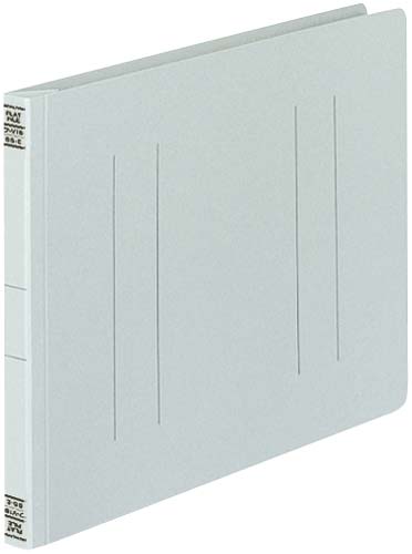 フラットファイルＶ樹脂とじ具　Ｂ５横　灰　１０冊画像