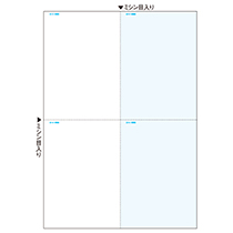 ﾏﾙﾁﾌﾟﾘﾝﾀ帳票 B4 ｶﾗｰ 4面 1冊(100枚)画像