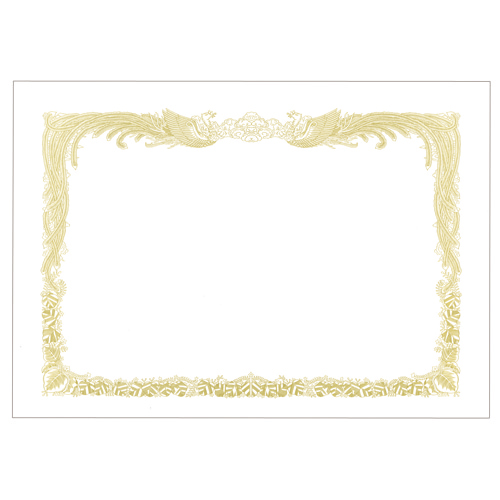 賞状用紙 白 A4 ﾀﾃ書用 1冊(10枚)