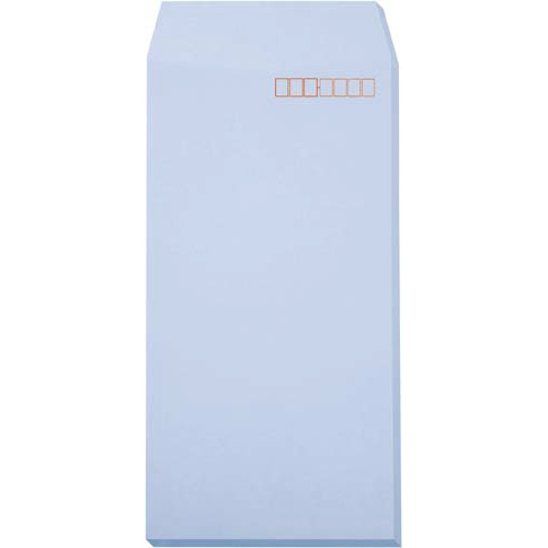 ソフトカラー封筒　長３　アクア　１００枚入画像