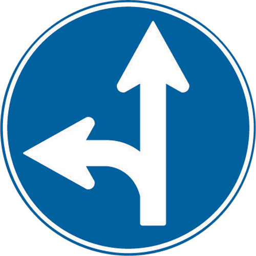 ﾄｰｸﾞ ﾒﾗﾐﾝ標識｢A指定方向外禁止｣ 1枚画像