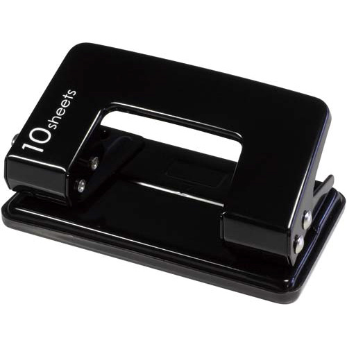 ２穴パンチ　１０枚穿孔　ブラック画像