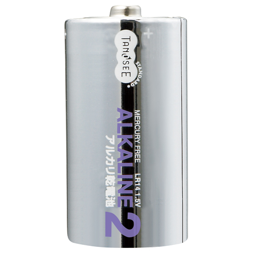 ｱﾙｶﾘ乾電池 単2形 1ｾｯﾄ(100本:2本x50ﾊﾟｯｸ)画像