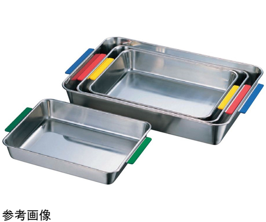AG 18-8 取手付角バット ブルー H43mm