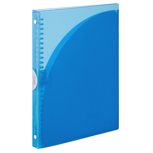 ｷｬﾝﾊﾟｽ ｽﾗｲﾄﾞﾊﾞｲﾝﾀﾞｰ(ｱﾀﾞﾌﾟﾄ)ﾀﾞﾌﾞﾙﾎﾟｹｯﾄ･ｽﾘﾑﾀｲﾌﾟ B5 26穴 水色 1冊画像