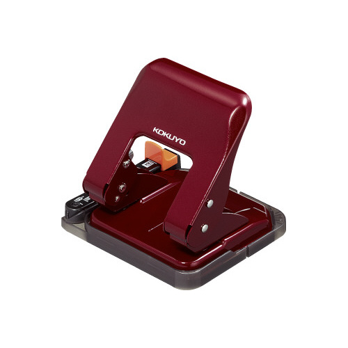 ２穴パンチ　ラクアケ　２５枚穿孔　レッド画像