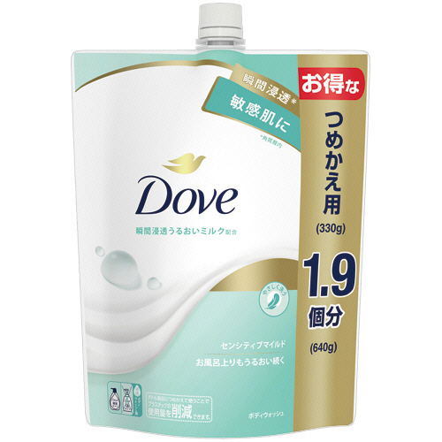 ﾀﾞｳﾞ ﾎﾞﾃﾞｨｳｫｯｼｭ ｾﾝｼﾃｨﾌﾞﾏｲﾙﾄﾞ つめかえ用 640g 1個画像