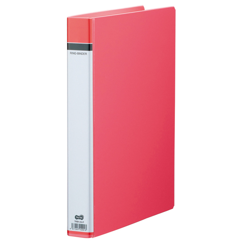 30穴ﾊﾞｲﾝﾀﾞｰ(貼り表紙) A4ﾀﾃ 100枚収容 背幅42mm ﾋﾟﾝｸ 1冊画像