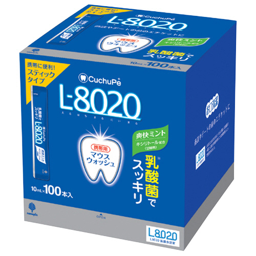ｸﾁｭｯﾍﾟ L-8020 ﾏｳｽｳｫｯｼｭ 爽快ﾐﾝﾄ(ｱﾙｺｰﾙ)ｽﾃｨｯｸﾀｲﾌﾟ 10mL 1箱(100本)画像