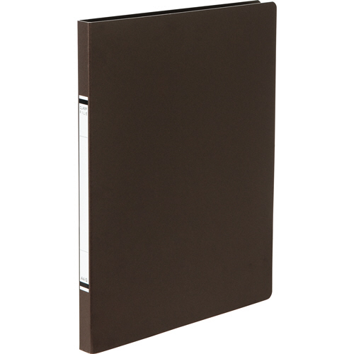 ｸﾗﾝﾌﾟﾌｧｲﾙ(紙表紙) A4ﾀﾃ 100枚収容 10mmとじ 背幅18mm 茶 1ｾｯﾄ(10冊)画像