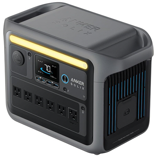 ﾎﾟｰﾀﾌﾞﾙ電源ANKERSolix C1000 PortablePowerStation 1056Whﾀﾞｰｸｸﾞﾚｰ 1台画像
