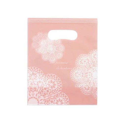4229 PPスタンドバッグ レースィ ピンク ベルベ [バラ販売]画像