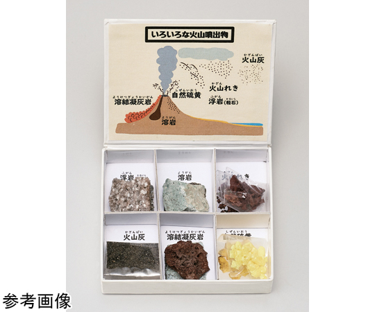 ミニ標本シリーズ 火山噴出物6種セット画像