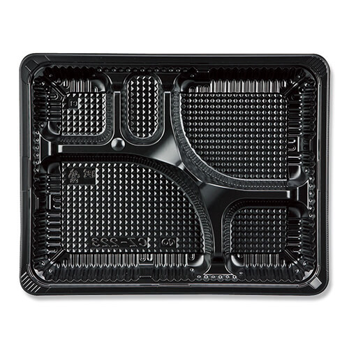 シーピー化成 弁当容器 CZ-223 BS黒 本体(N) 50枚画像