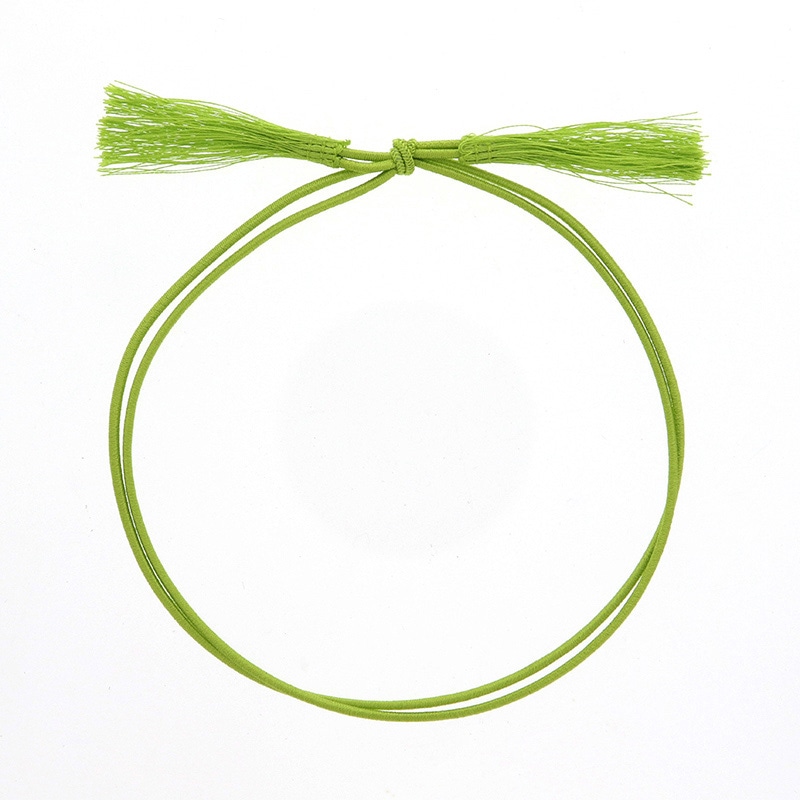 彩ゴム二重ゴム房　３８ｃｍ　折径１６ｃｍ　黄緑画像