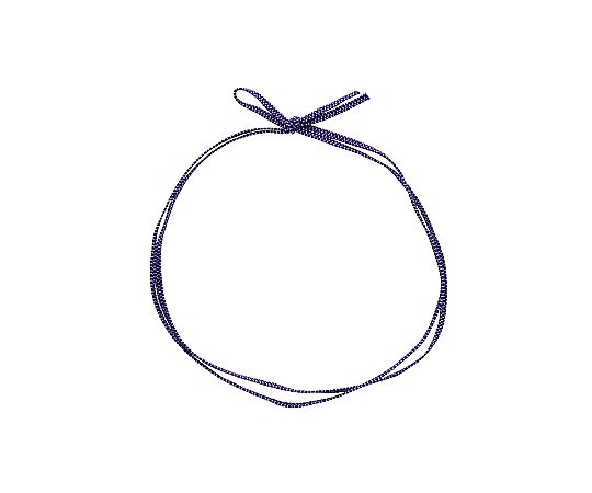カラーゴム 平彩ゴム 2重 片花結び 62cm 紫 50本入画像
