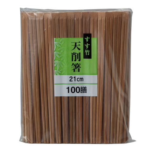 割箸　すす竹天削　21cm画像