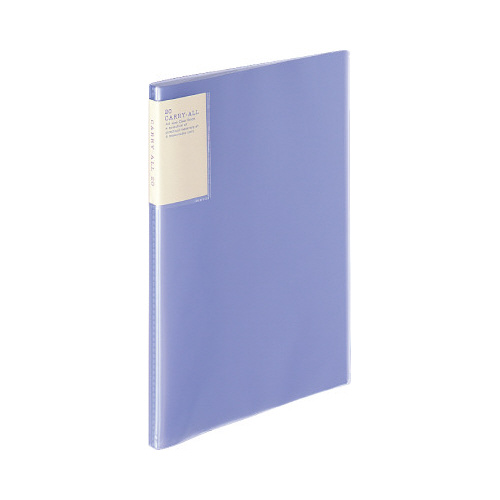 クリヤブックキャリーオール固定Ａ４縦２０Ｐ紫Ｘ３画像