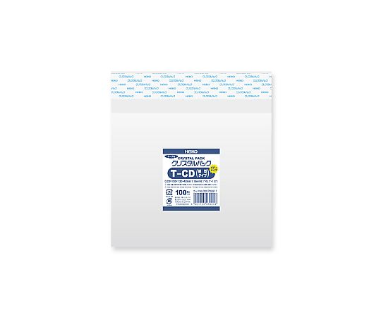 HEIKO OPP袋 クリスタルパック T-CD(縦型) (テープ付きボディタイプ) 100枚画像