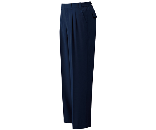 秋冬作業服 帯電防止JIS適合 ベルデクセル クリーンウェア 男子スラックス ネイビー S画像