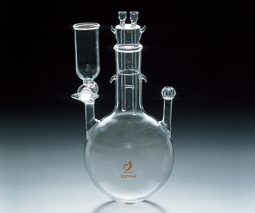 TS三ッ口フラスコ水蒸気蒸留B型用(CAP付)画像