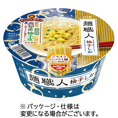 日清麺職人 柚子しお 76g 1ｹｰｽ(12食)画像